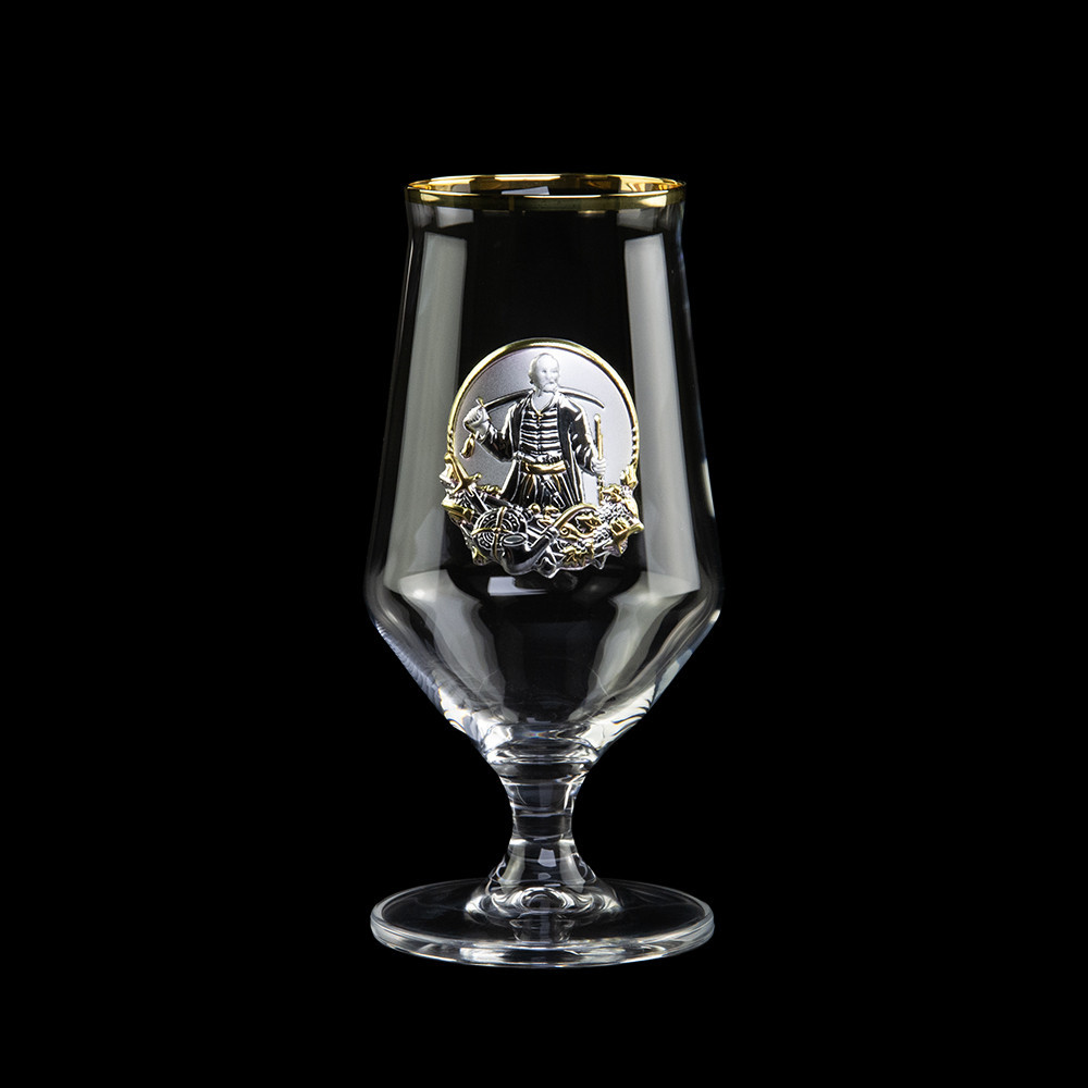 Набір для пива “КОЗАЦЬКИЙ” 6 келихів 470 мл, кришталь, золото Рівне - фото 3