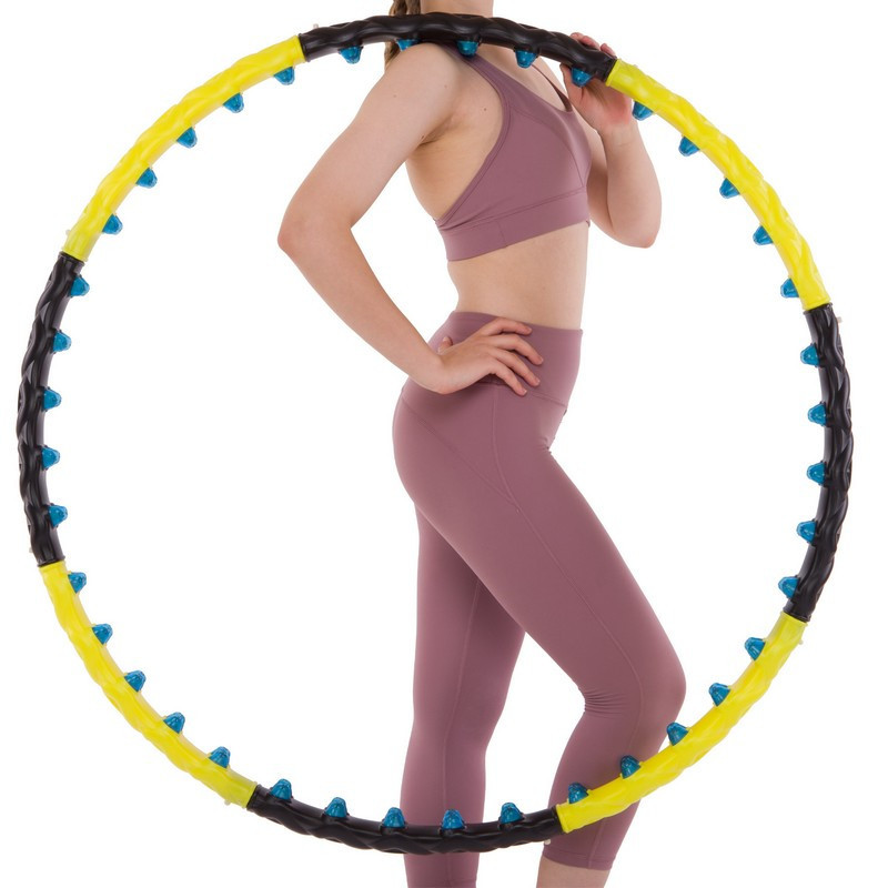 Обруч масажний Hula Hoop DOUBLE GRACE MAGNETIC JS-6001 Вишневе - фото 10