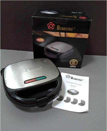 Сендвичница DOMOTEC MS-7704 4в1, мощность 1000Вт, сменные панели: гриль, вафли, сэндвич, орешки Киев - изображение 8
