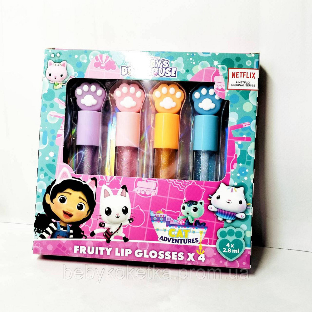 Набір блисків для губ Netflix Cambbys Dollhouse Cat Andventures 2.8 мл. Львів - фото 1
