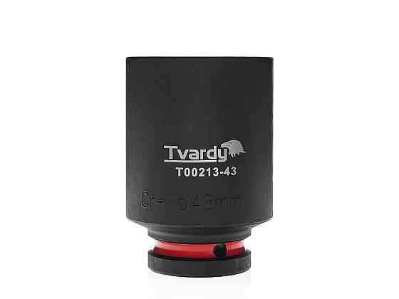 Головка ударна "Tvardy" з хром-молібденової сталі (Cr-Mo)  3/4"  6-гранна довга 43 мм Київ
