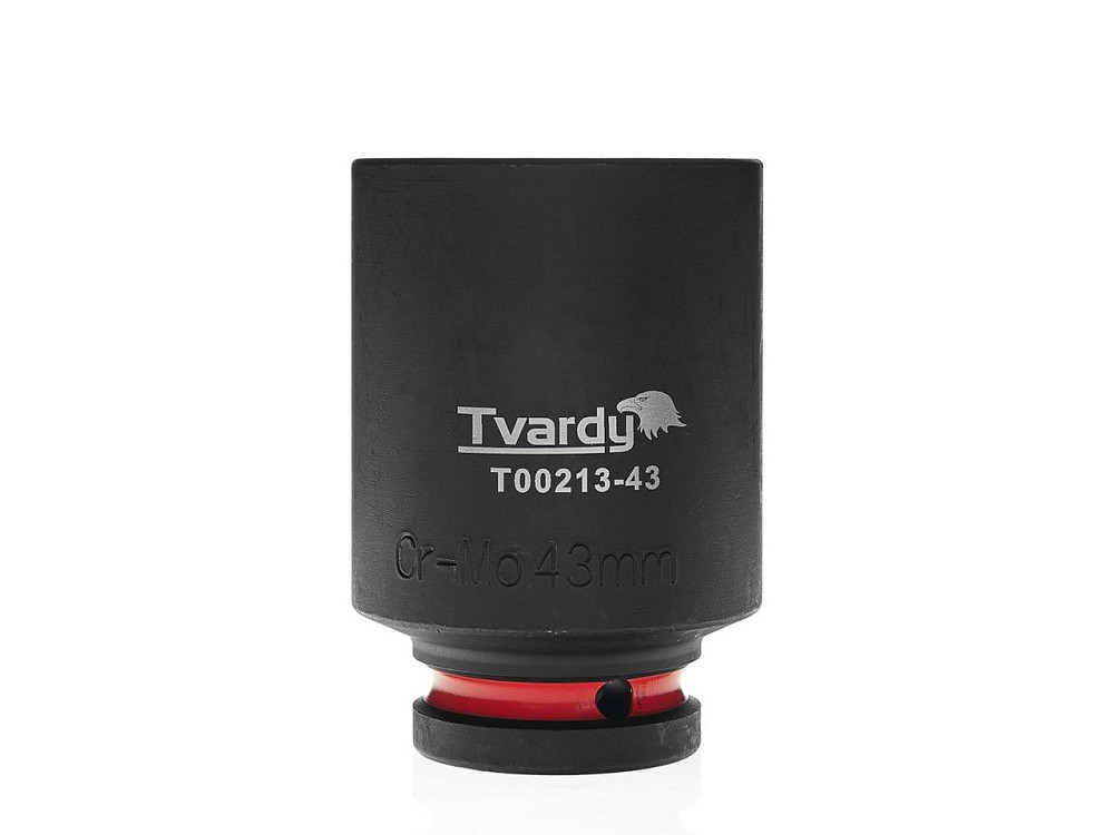 Головка ударна "Tvardy" з хром-молібденової сталі (Cr-Mo)  3/4"  6-гранна довга 43 мм Киев - изображение 1