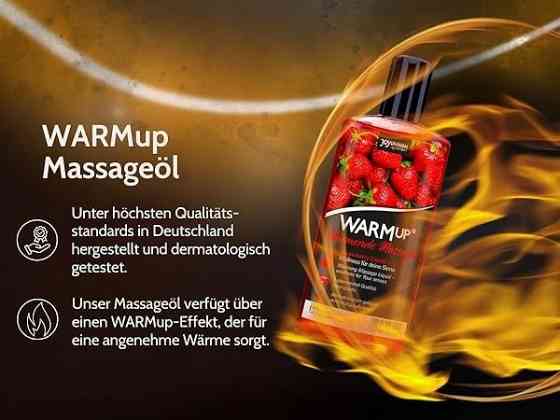 Разогревающее съедобное массажное масло WARMup Strawberry, 150 мл Sex Aura Киев