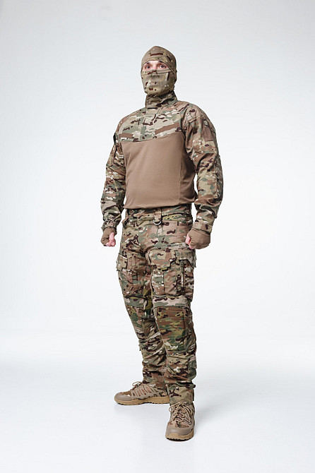 Військові тактичні штани мультикам ріп-стоп, захист колін, водонепроникні, регульована посадка та крій Львів - фото 9