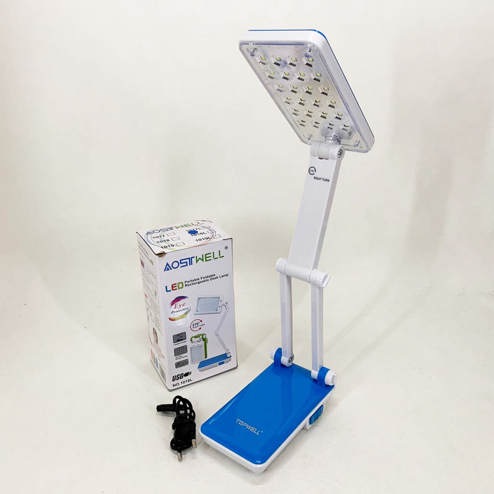 Настільна лампа Topwell 1019 Синя акумуляторна світлодіодна регуляція рівня нахилу. Колір: синій ZD-12 Львів - фото 2