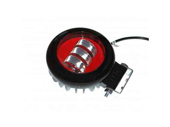 Світлодіодна фара AllLight 30W (B) 3chip spot 9-30V КРУГЛАЯ (RED) Харків