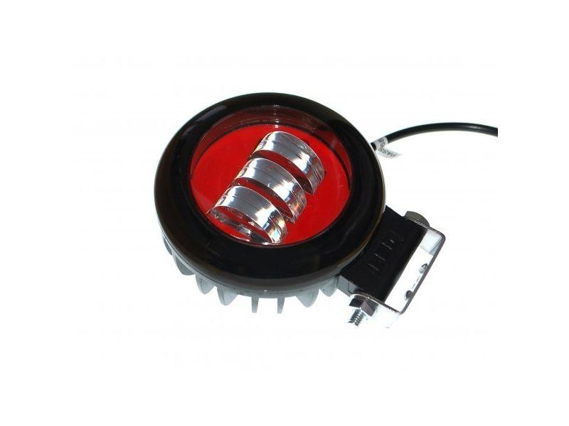 Світлодіодна фара AllLight 30W (B) 3chip spot 9-30V КРУГЛАЯ (RED) Харків - фото 2