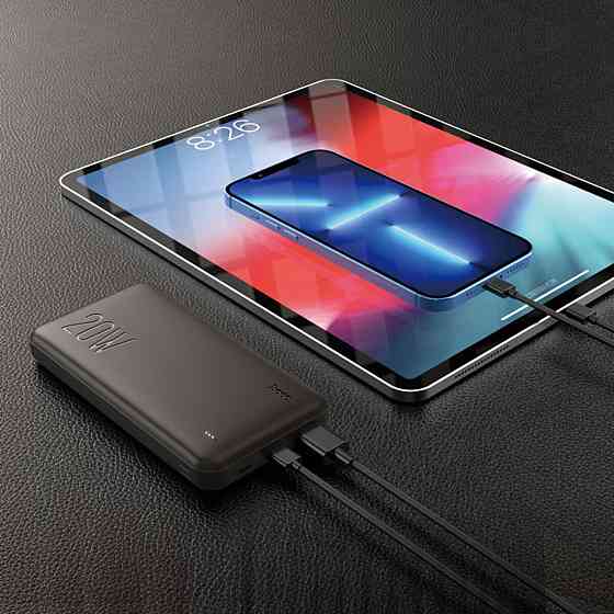 Зовнішній акумулятор HOCO J87 Tacker PD20W+QC3.0 power bank(10000mAh) Black Киев