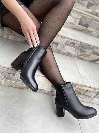Жіночі черевики YDG-bellini чорні натуральна шкіра висота каблука 7см розмір 36 (2023) Коломия