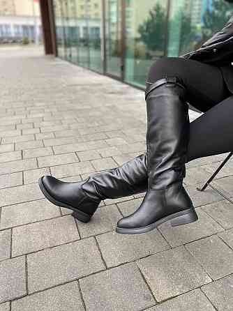 Чоботи жіночі EDAN 177 чорні (зима євро-хутро, шкіра натуральна) (6083) Коломия