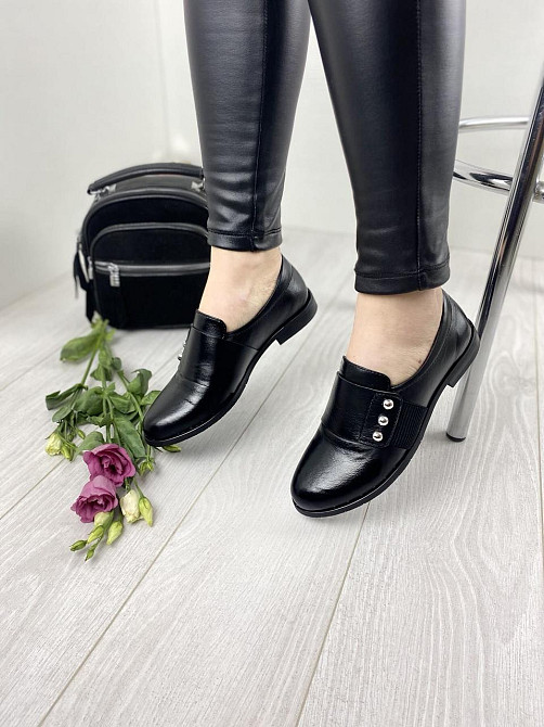 MILLI GOLD Туфлі жіночі MILLI GOLD 359-1705 чорні (весна-осінь, шкіра натуральна) (3307) Коломыя - изображение 2