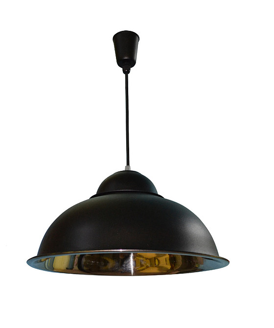 Підвісний світильник купол чорний, хром Industrial СП 3614 BK+CR Київ - фото 1