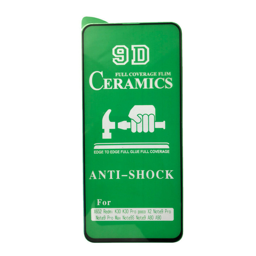 Захисне скло Ceramic glass Xiaomi Redmi Note 9S/K30 Black (тех. упаковка) Київ - фото 1