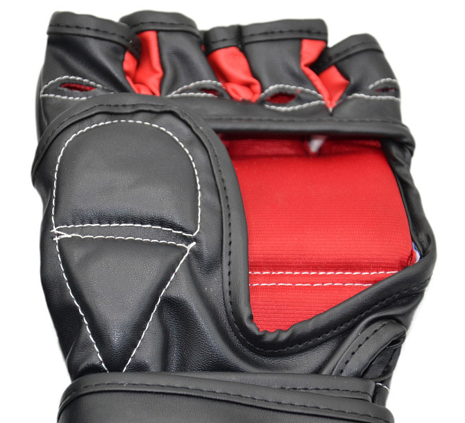 Рукавиці для MMA PowerPlay 3053 Чорно-Червоні L/XL Кам'янське - фото 6