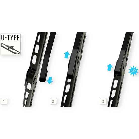 Щітка oximo каркасна 375мм під гак 8,9мм двірника Мукачево