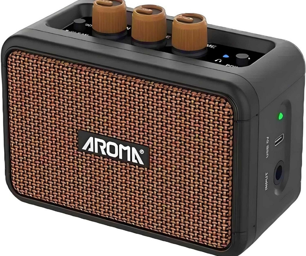 Комбоусилитель портативный для гитары Aroma AG-04, Bluetooth, 5 Ватт. Харьков - изображение 8