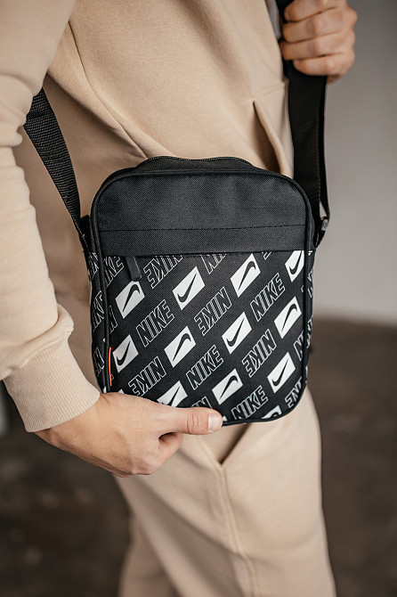 Барстека Nike, Чоловіча сумка через плече, Текстова барсетка на три відділення, Брендаова сумкаMasterSem Київ - фото 4