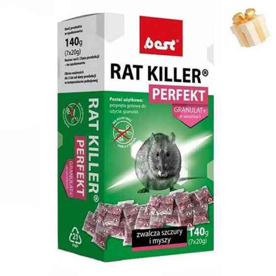 Муміфікуючий засіб для гризунів Best RAT Killer Perfekt, 140 г Дніпро