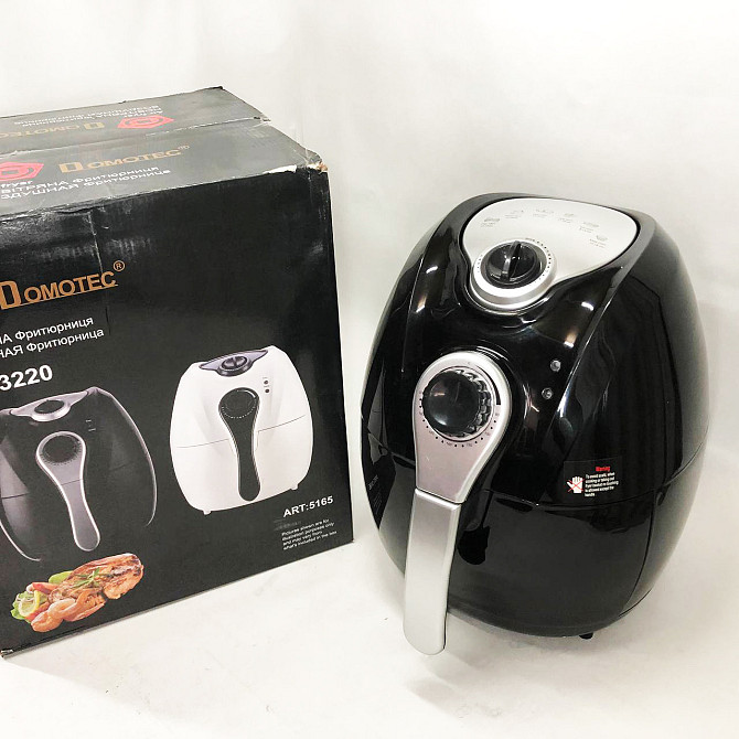 Фритюрниця побутова без олії Domotec MS-3220 1300 W 4,5 л, Безмасляная NK-835 фритюрница настольная Київ - фото 5