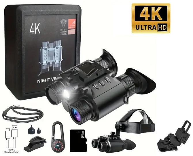 Бінокль нічного бачення Z9158 4K FHD HD 850нм (до 600м у темряві) MicroSD 64GB + кріплення FMA L4G24 Вінниця - фото 10