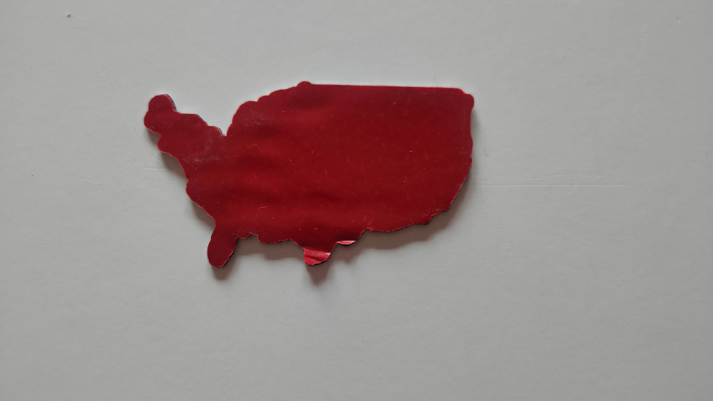 Наклейка № 4 на авто Флаг Америка алюминиевая Киев - изображение 6