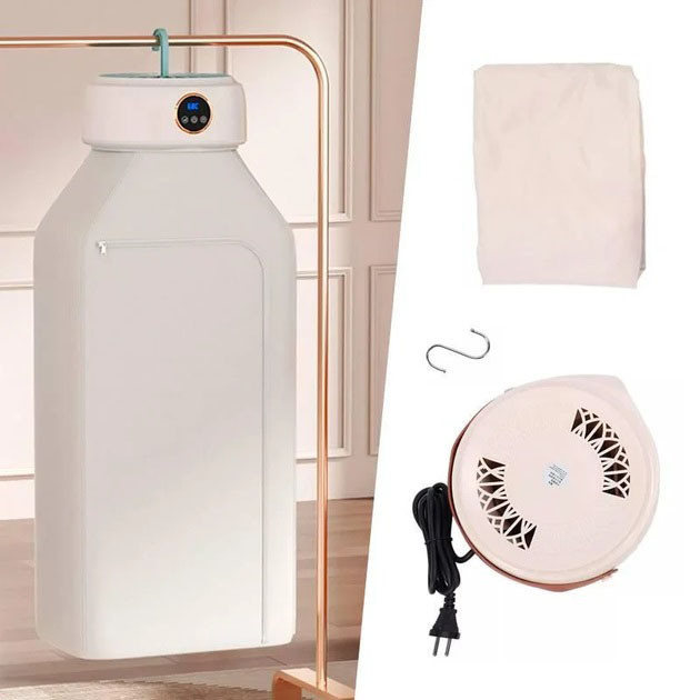 Сушилка электрическая, для одежды, подвесная, складная, с пультом, таймером и чехлом VJ-65 Львов - изображение 2