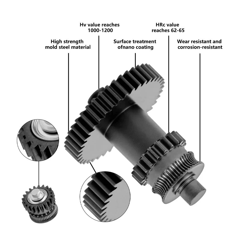 Шестерні з нанопокриттям для екструдера Anycubic Kobra 2/Pro/Max/Plus/Neo (JUUPINE) Київ - фото 7