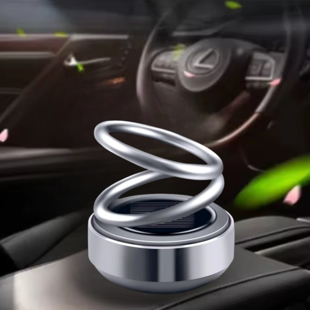 Ароматизатор у машину освіжувач повітря дифузор «Кільця левітації» на сонячній батареї, колір сріблястий Кам'янець-Подільський - фото 3