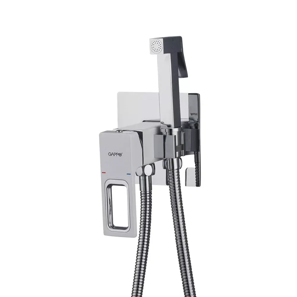 Гігієнічний душ прихованого монтажу GAPPO G7217-8 білий/хром Київ - фото 1