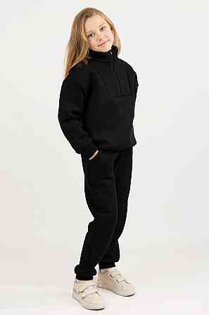 Дитячий теплий костюм, чорний, тринитка, топ Київ