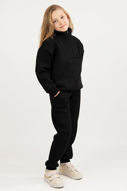 Дитячий теплий костюм, чорний, тринитка, топ Київ - фото 5