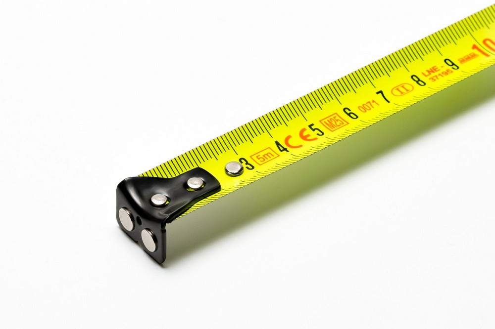 WERTVOLL Рулетка WERTVOLL 5 м×19 мм з магнітами фіксатор полотна покриття TPR нейлонове покритт Київ - фото 6