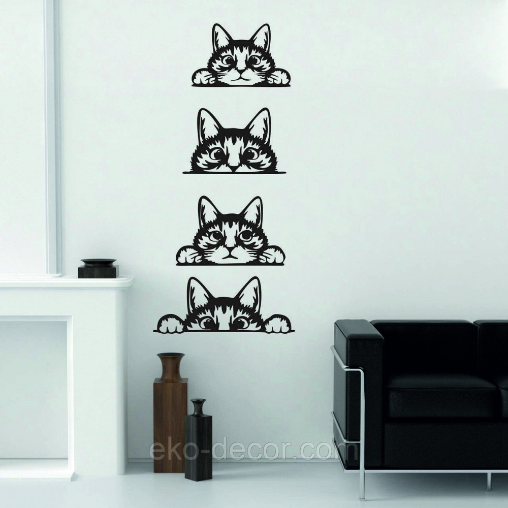 Декоративне настінне 3D Панно «Кіт» Декор на стіну з об'ємом (ціна за 1 шт) Київ - фото 10