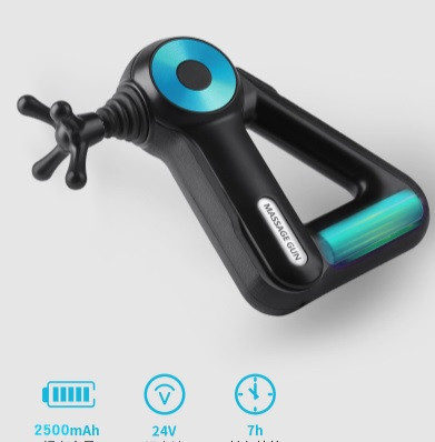 Перкусійний масажер c 9 насадками Sk-8890 Ударний масажер тригерних точок 2500 mAh Вінниця - фото 5