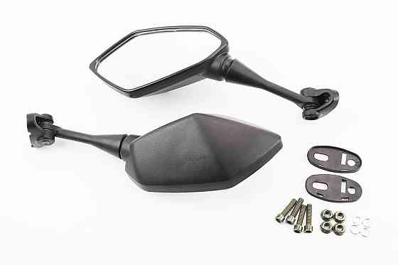 Дзеркала к-кт на мотоцикл "призма" під два болта, чорні, тип 2 Киев
