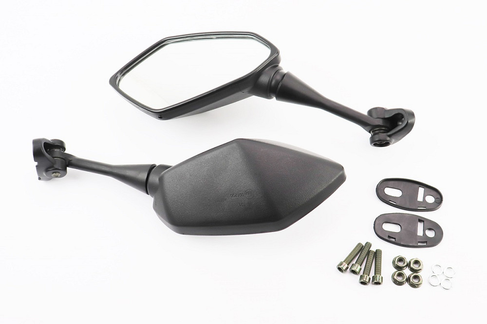 Дзеркала к-кт на мотоцикл "призма" під два болта, чорні, тип 2 Киев - изображение 1