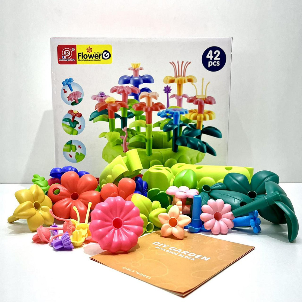 Конструктор Квітковий сад різнокольоровий 42 деталі (898-9106) Чернігів - фото 4