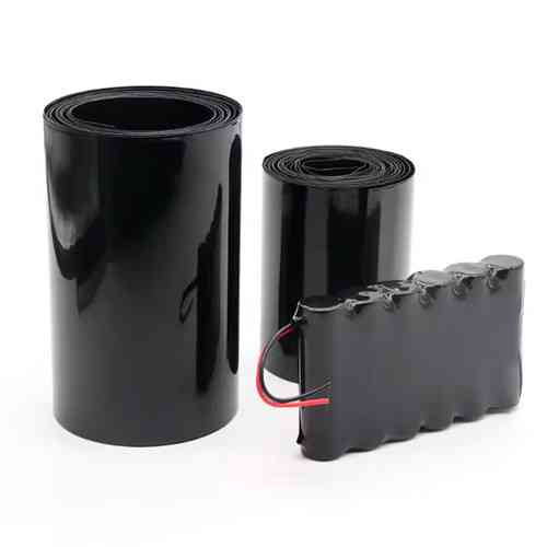 Термоусадочная трубка ПВХ 130x0.15 мм, длина 1 м, черная защита, изоляция и антикоррозийная защита проводов Киев