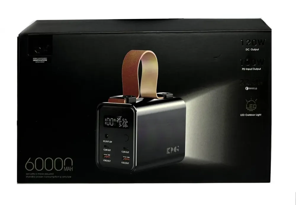 Зовнішній акумулятор (power bank) 60000мАг 100Вт KP KG-600 Одеса - фото 2