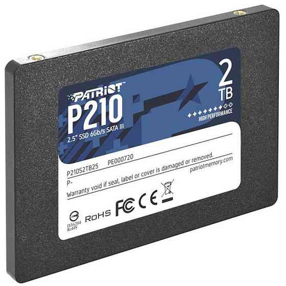 Накопичувач SSD Patriot P210 2TB 2.5" 7mm SATAIII 3D QLC Київ