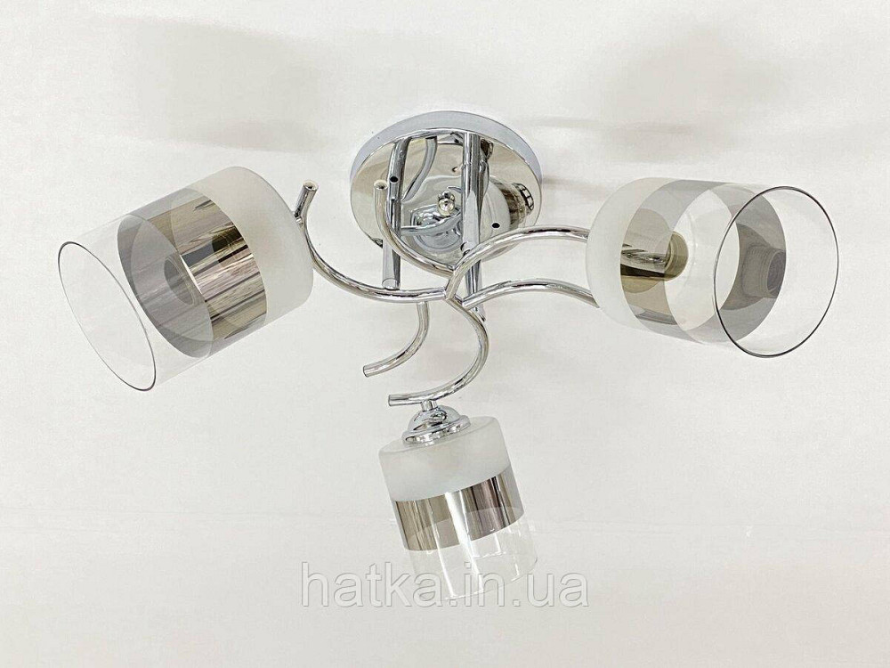 Стельова Люстра на 3 плафони VALESO 6978B/3 (Хром) Київ - фото 1