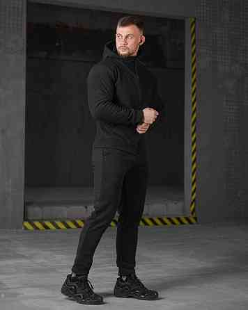 Флісовий спортивний костюм чорний ВТ4792 Одеса