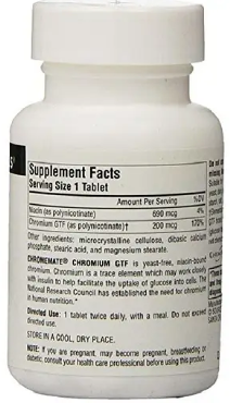 Минерал хром Source Naturals ChromeMate® Chromium GTF 200mcg Yeast Free 120 табл Киев - изображение 2