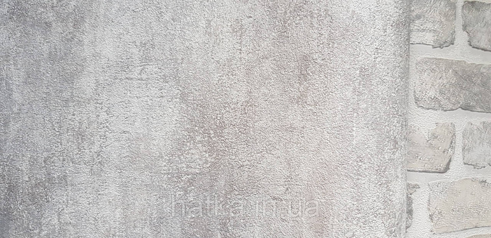 Шпалери вінілові на флізеліні AdaWall Roka 1.06х10 під венеціанську штукатурку сірі бежеві срібло 23111-2 Київ - фото 2