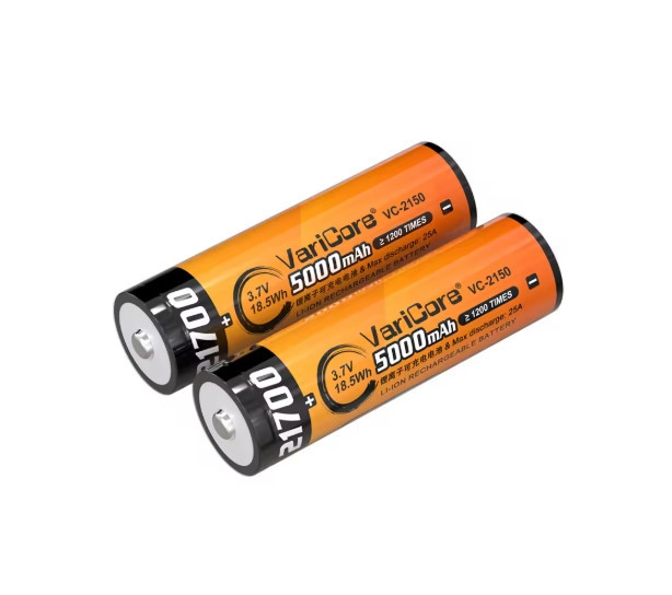 Акумулятор 21700 VariCore VC-2150 5000 mAh 3.7V JT загострений наконечник 25A Вінниця - фото 4