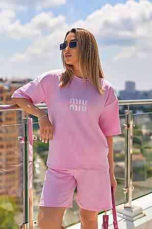 Летний спортивный костюм оверсайз 