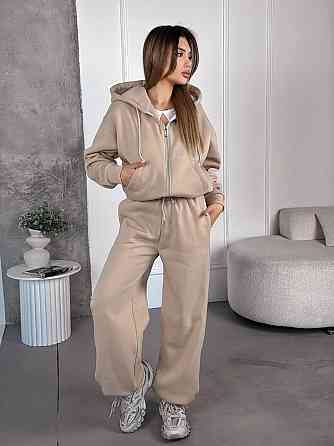 Женский теплый костюм с широкими штанами Одесса