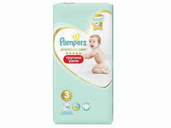 Підгузки-трусики Premium Care Pants Midi 6-11 кг 48 шт ТМ Pampers Київ