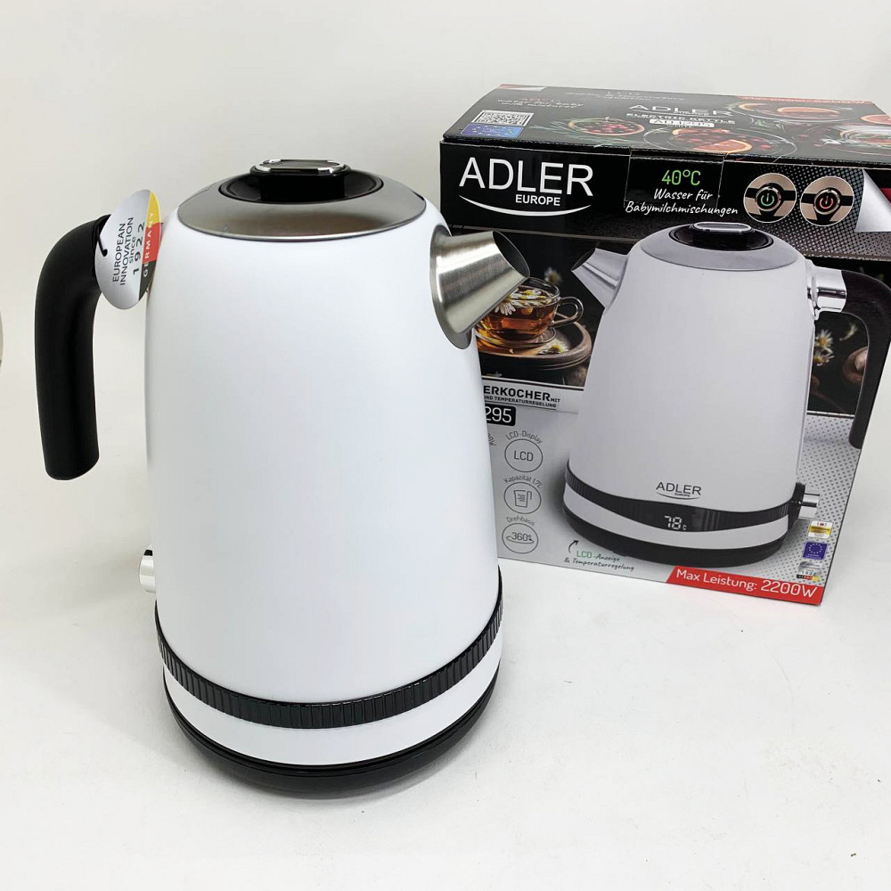 Качественный электрический чайник для дома Adler, Современный электрочайник для дома KO-15 Львов - изображение 12