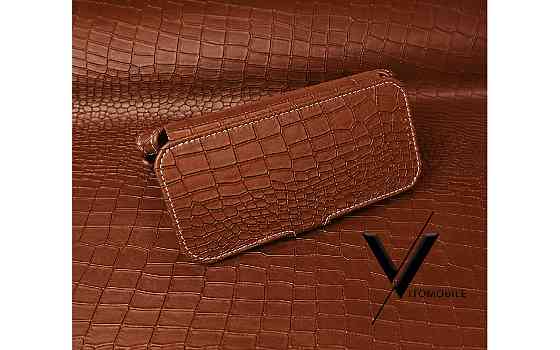 Чехол RoyalCase для смартфона AGM H3 из премиальной кожи, цвет Black Коричневий св Киев
